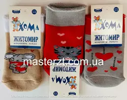 Шкарпетки дитячі махрові 8-10 ТМ " ХОМА" дівчинка