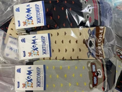 Шкарпетки дитячі махрові 16-18  новорічні ТМ "ХОМА"