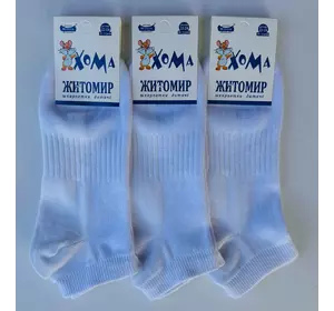 Шкарпетки дитячі Хома 22-24 демісезонні  білі короткі