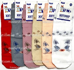Шкарпетки дитячі Хома 20-22 весна осінь дівчинка¶ котик середні 2106