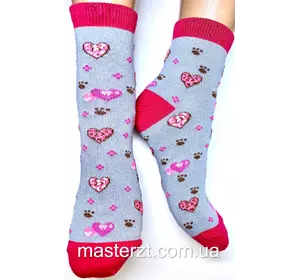 Шкарпетки дитячі Хома18-20 дівчинка сердечка по всьому носку 2084