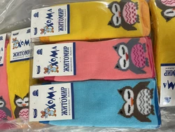 Шкарпетки дитячі махрові 14-16, 5006, дівчинка (мікс), ТМ "Хома"