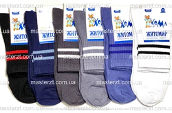 Шкарпетки дитячі Хома 22-24 демісезонні  хлопчик високий борт з двома смужками¶ 2116