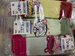 Шкарпетки дитячі махрові 16-18, 5008, дівчинка (мікс), ТМ "Хома"