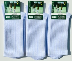 Шкарпетки чоловічі Мастер 27-29р білі висока ГУМКА