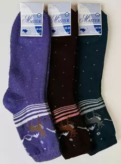 Шкарпетки жіночі махрові ха  олень гори MASTER Шкарпетки жіночі махрові ха  олень гори MASTER