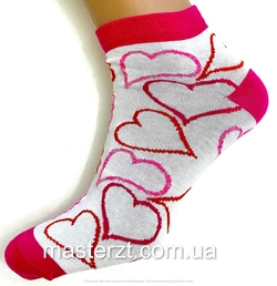 Шкарпетки жіночі демісезонні безшовні хб Мастер  серця