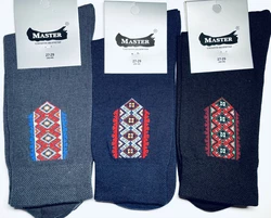 Шкарпетки патріотичні Мастер 27-29  вишиванка чоловічі демісезонні