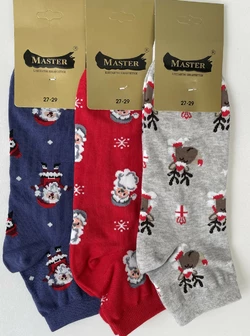 Шкарпетки чоловічі Мастер 27-29р БЕЗшовні новорічні УКОРОЧЕНІ Шкарпетки чоловічі Мастер 27-29р БЕЗшовні новорічні УКОРОЧЕНІ