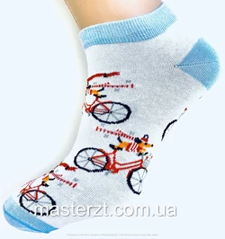 Шкарпетки жіночі демісезонні безшовні хб Мастер велосипеди