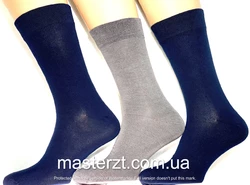 Шкарпетки чоловічі Мастер 25-27 демисезонні ТМ "MASTER " х/б високі БЕЗШОВНІ асорті