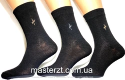 Шкарпетки чоловічі Мастер 25-27р  демісезонні чорні високі х\п