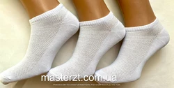 Шкарпетки чоловічі сітка 25-27 ТМ" MASTER" біла¶