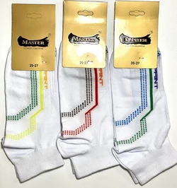 Шкарпетки чоловічі Мастер 25-27 демісезонні ТМ "MASTER" БЕЗШОВНІ  білі спринт¶ Шкарпетки чоловічі Мастер 25-27 демісезонні ТМ "MASTER" БЕЗШОВНІ  білі спринт¶