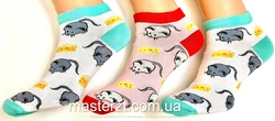 Шкарпетки жіночі демісезонні хб безшовні Мастер  мишки