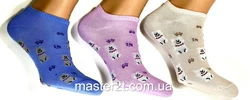 Шкарпетки жіночі демісезонні хб Мастер Собаки укорочені