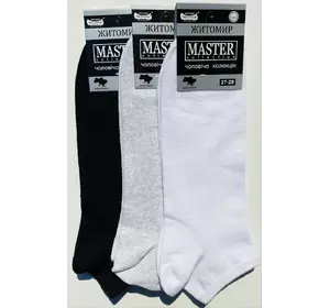 Шкарпетки чоловічі Мастер 27-29р асорті укорочені х\п¶