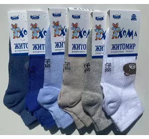 Шкарпетки дитячі сітка 14-16 хлопчик мікс Хома