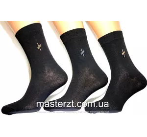Шкарпетки чоловічі Мастер 27-29р чорні класика високі х\п