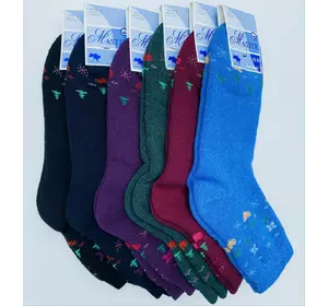 Шкарпетки жіночі махрові ха сердечка ялинки сніжинки MASTER Шкарпетки жіночі махрові ха сердечка ялинки сніжинки MASTER