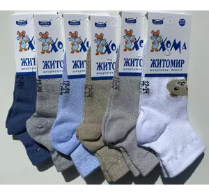 Шкарпетки дитячі сітка 12 14 хлопчик мікс Хома