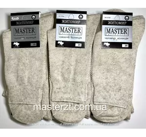 Шкарпетки чоловічі сітка 27р ТМ "MASTER"  льон¶