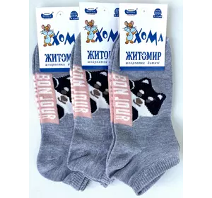 Шкарпетки дитячі Хома 22-24 демісезонні   ДІВЧИНКА СІРІ З КОТИКОМ УК Шкарпетки дитячі Хома 22-24 демісезонні   ДІВЧИНКА СІРІ З КОТИКОМ УК