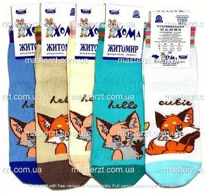 Шкарпетки дитячі весна осінь Хома 16-18 дівчинка¶ лисички, Привіт, мала! асорті 2063 Шкарпетки дитячі весна осінь Хома 16-18 дівчинка¶ лисички, Привіт, мала! асорті 2063