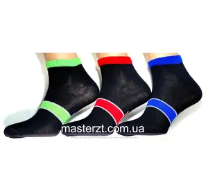 Шкарпетки чоловічі Мастер 25-27р короткі чорні з написом MASTER¶
