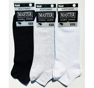 Шкарпетки чоловічі Мастер 25-27р асорті укорочені х\п¶